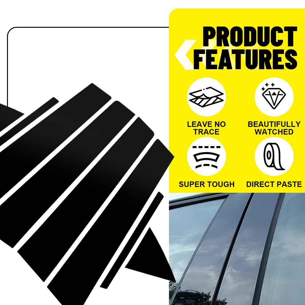 Fit For Hyundai Elantra Sedan 2017-2020 8x Window Cover Door Trim Pillar Posts