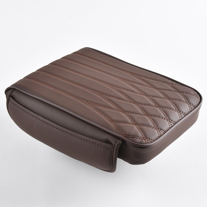 Car Center Console Cover Universal Microfiber Leather Car Armrest Cover Cushion