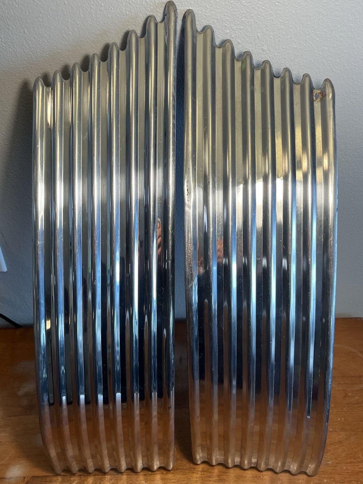 Original 1941 Chevy Special Deluxe Fender Side Trim Washboard Molding Vintage 2