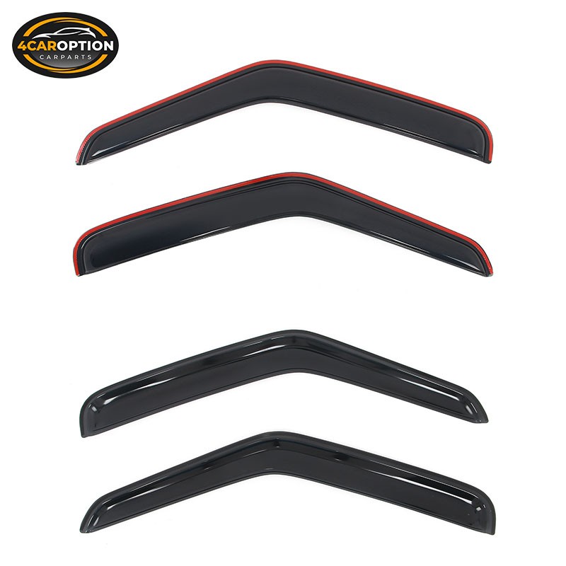 In-Channel Window Visors Fits 92-06 Ford Econoline E-Series Van Rain Sun Guard