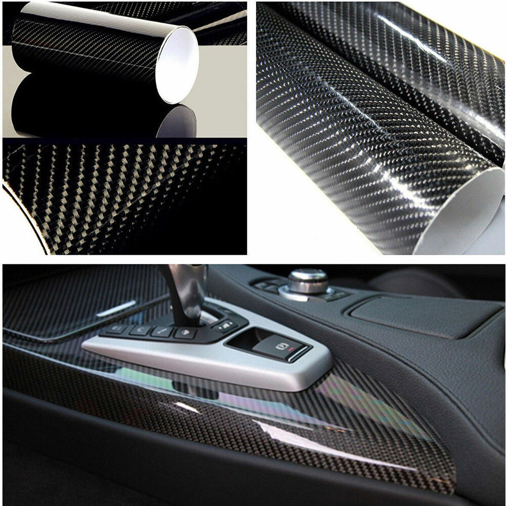 Gloss black Vinyl Film Metallic Wrap Sticker Decal Bubble Free Air Release