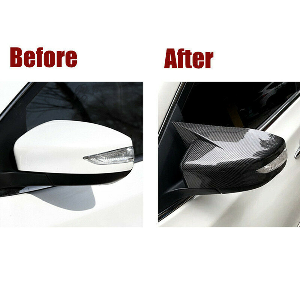 For Nissan Altima 2013-2018 Carbon fiber style Rear view mirror cover trim