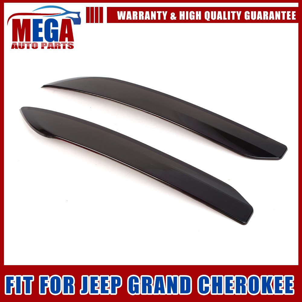SMOKED BLACK Rear Fog Light GUARDS COVER FRAMETRIM for Jeep Grand Cherokee 2022+