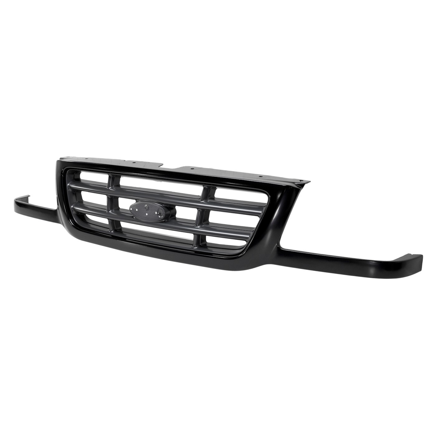 Grille For 2001-2003 Ford Ranger Black Plastic