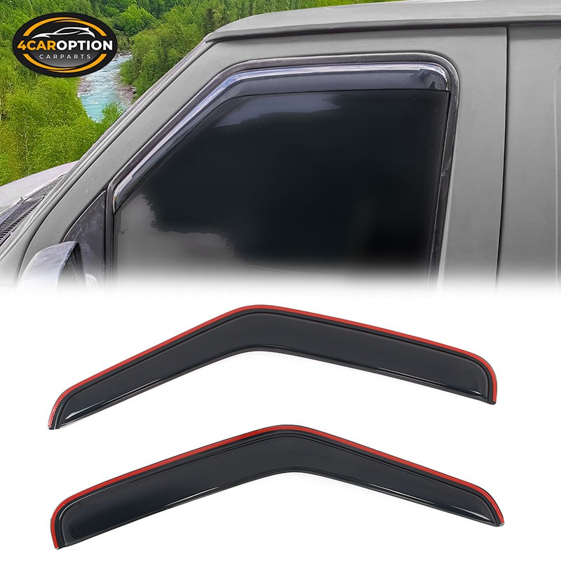 In-Channel Window Visors Fits 92-06 Ford Econoline E-Series Van Rain Sun Guard