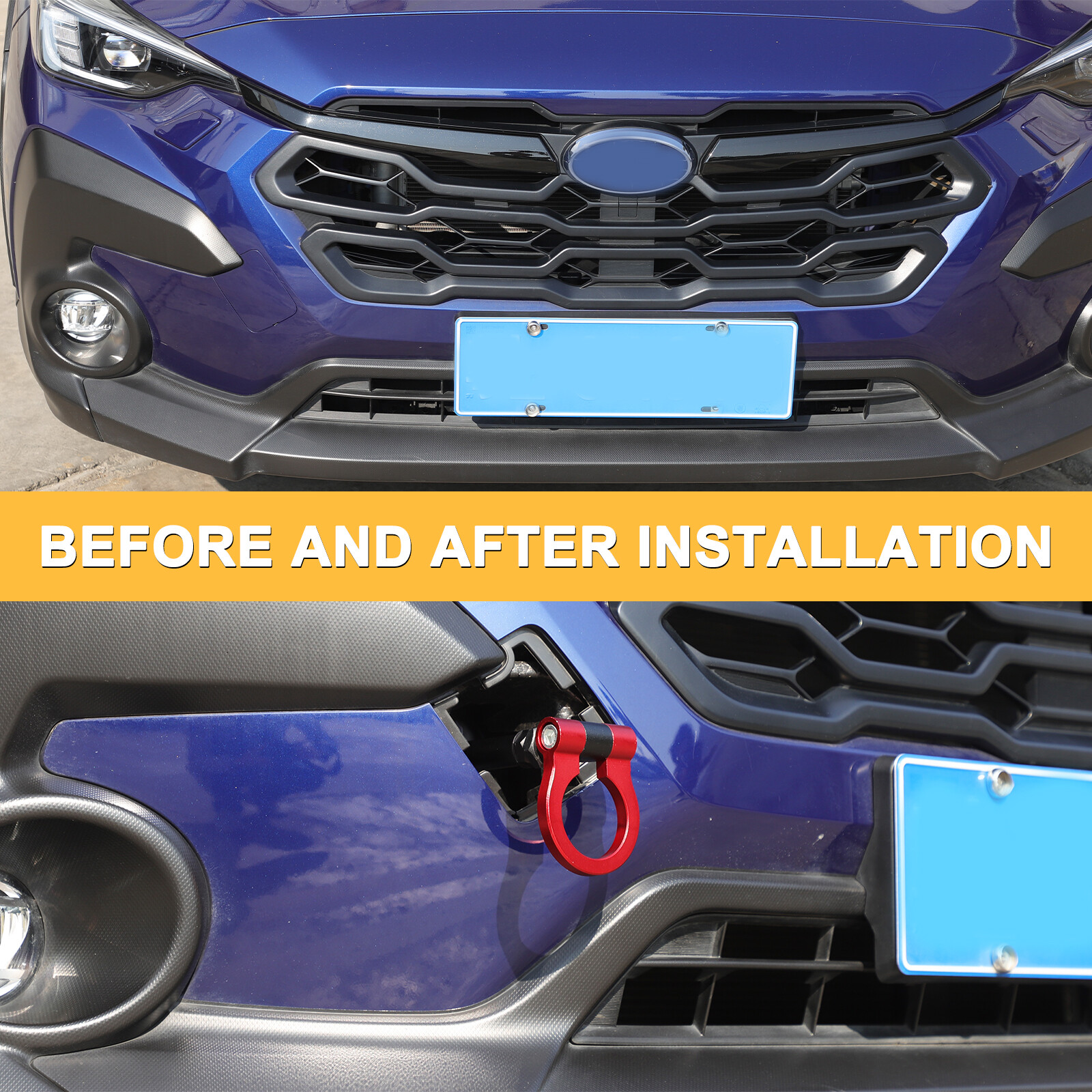 Red Track Racing Tow Hook Trailer For Subaru Crosstrek 2024-2025