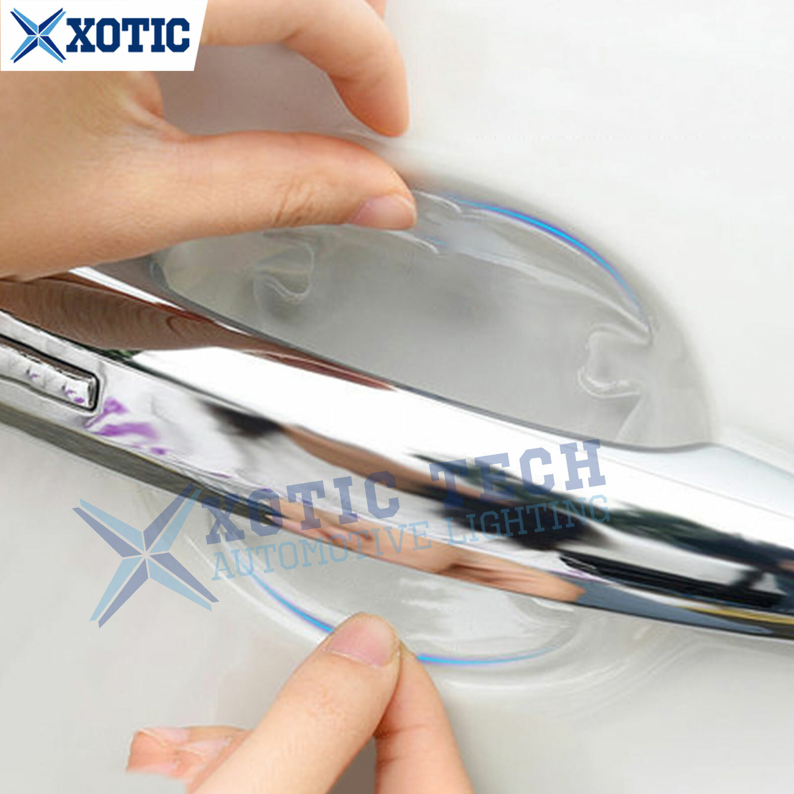 4x 3D Epoxy Scotchguard Clear Scratch Protector Door Handle Cup Film Sticker