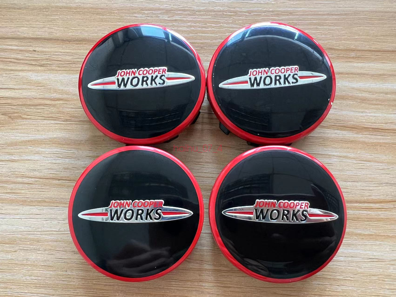 4PC FOR MINI ALLOY WHEEL CENTRE HUB CAPS BADGE WORKS 56mm COOPER ONE S (4pcs)