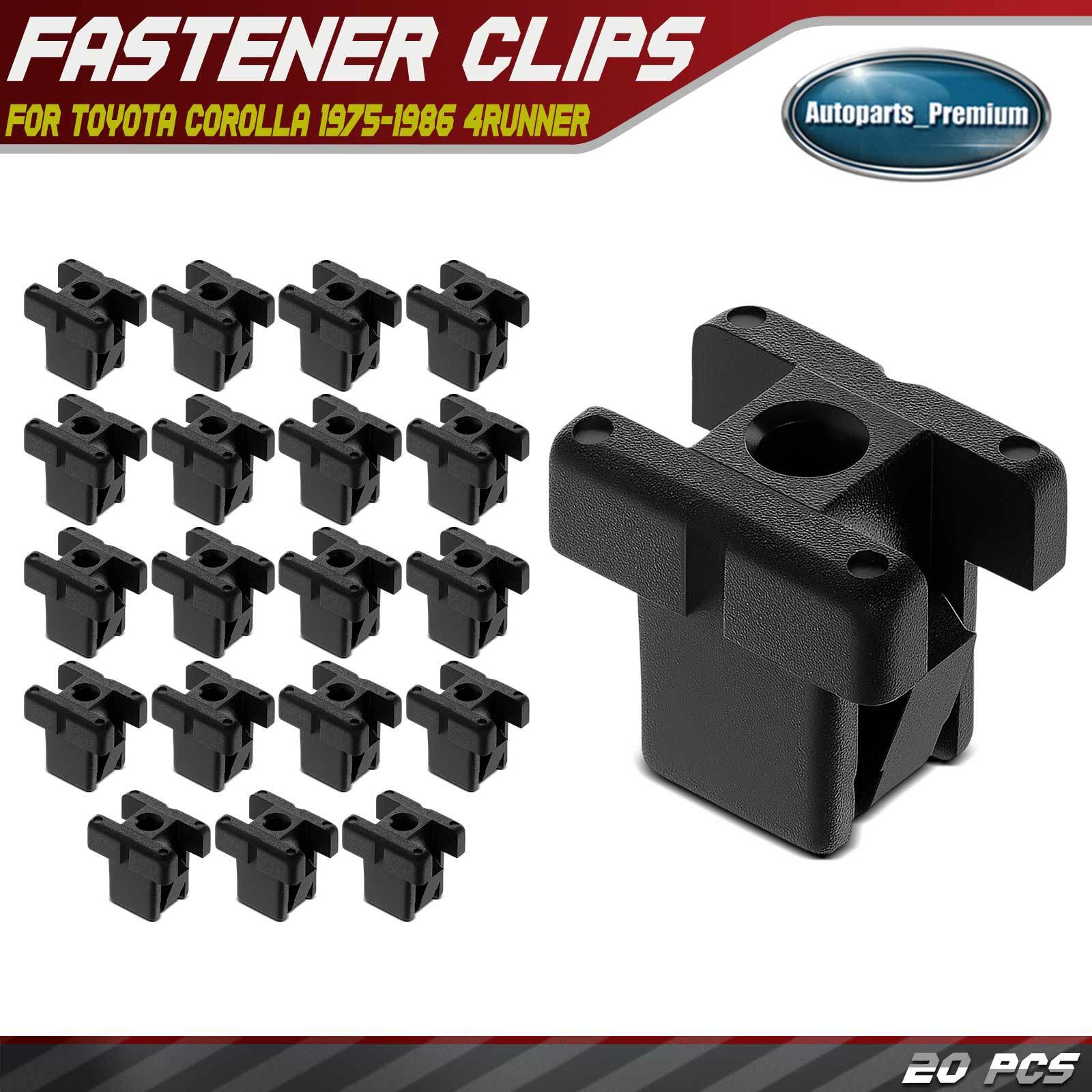 20Pcs 10mm x 10mm Nylon Screw Grommet Retainer Clips for Toyota Corolla 4Runner