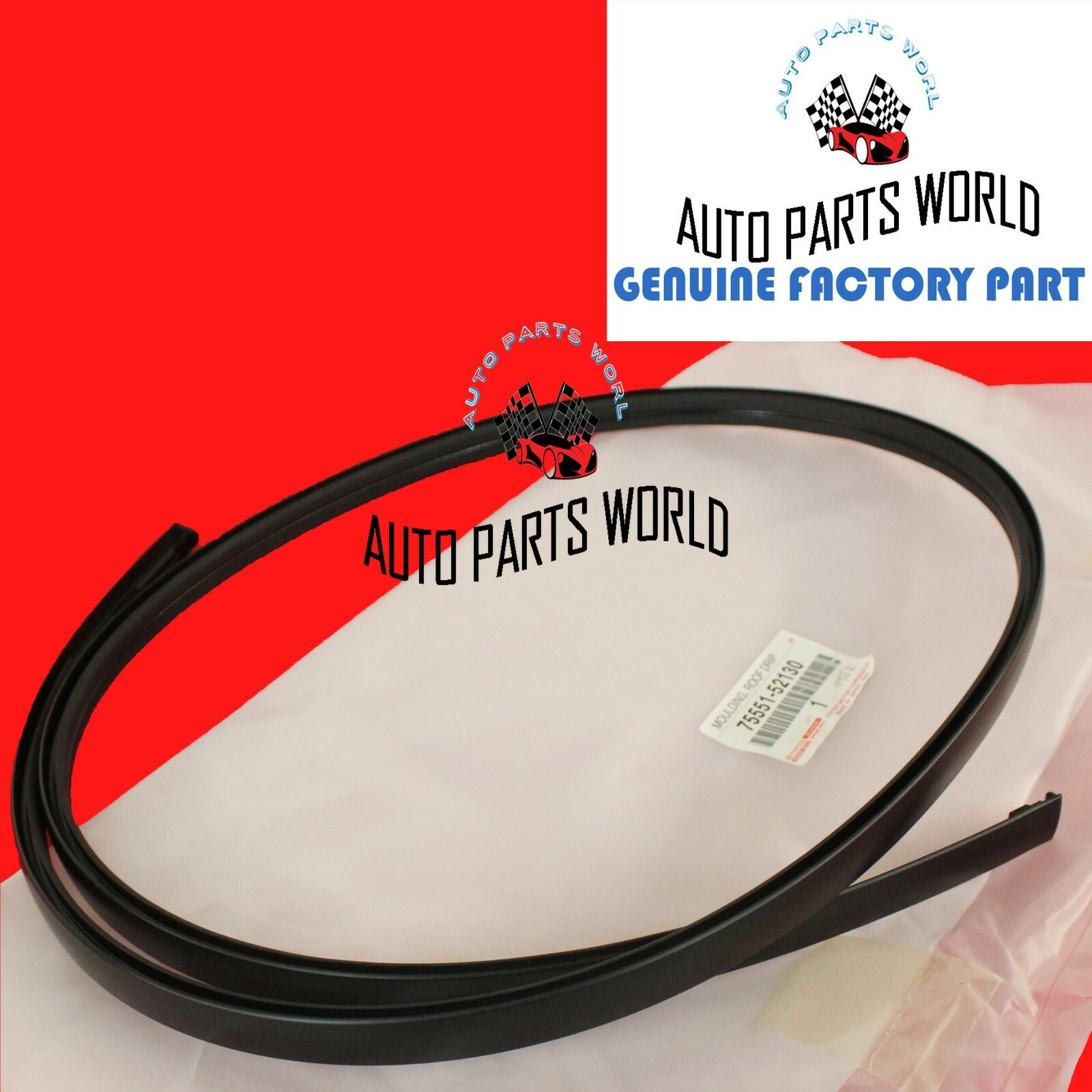 TOYOTA 07-11 YARIS RH or LH HATCHBACK ROOF DRIP SIDE FINISH MOULDING 75551-52130