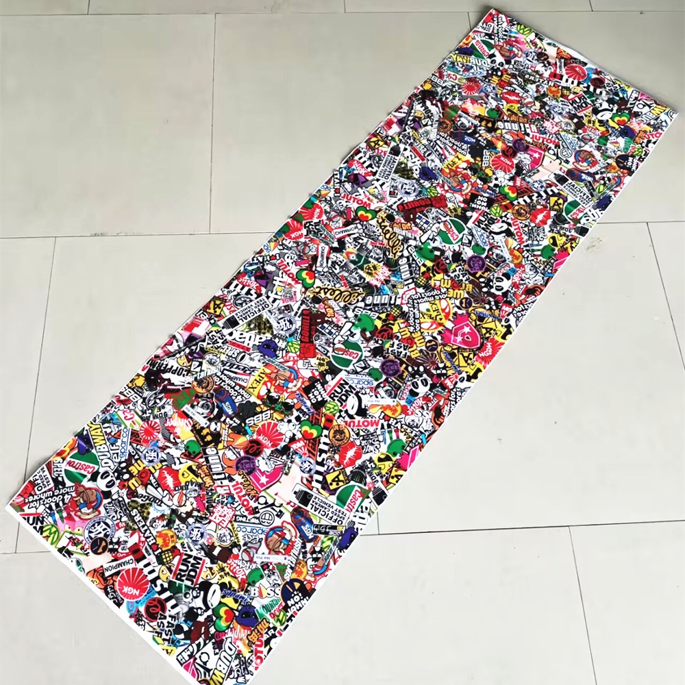 Car Body Side Sticker TrimPanda Cartoon Graffiti Bomb Vinyl Wrap Sheet DIY Decal