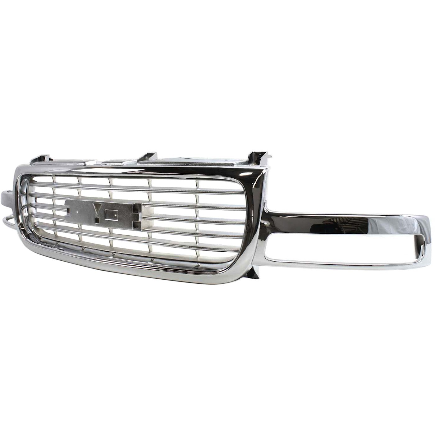 Grille Assembly For 1999-2002 GMC Sierra 1500 Chrome Shell and Insert
