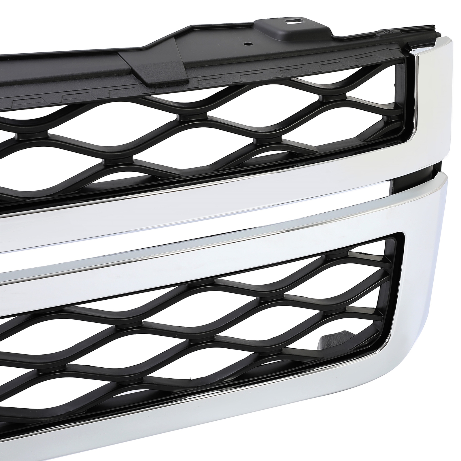 Front Grille Chrome +Matte Black For Chevy Silverado Sierra 2500 3500 HD 2011-14