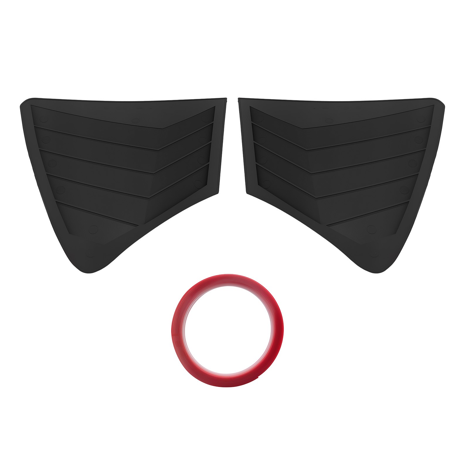 Quarter Panel Louvers Side Window for Infiniti Q50 2014-2024 Gloss Black Painted