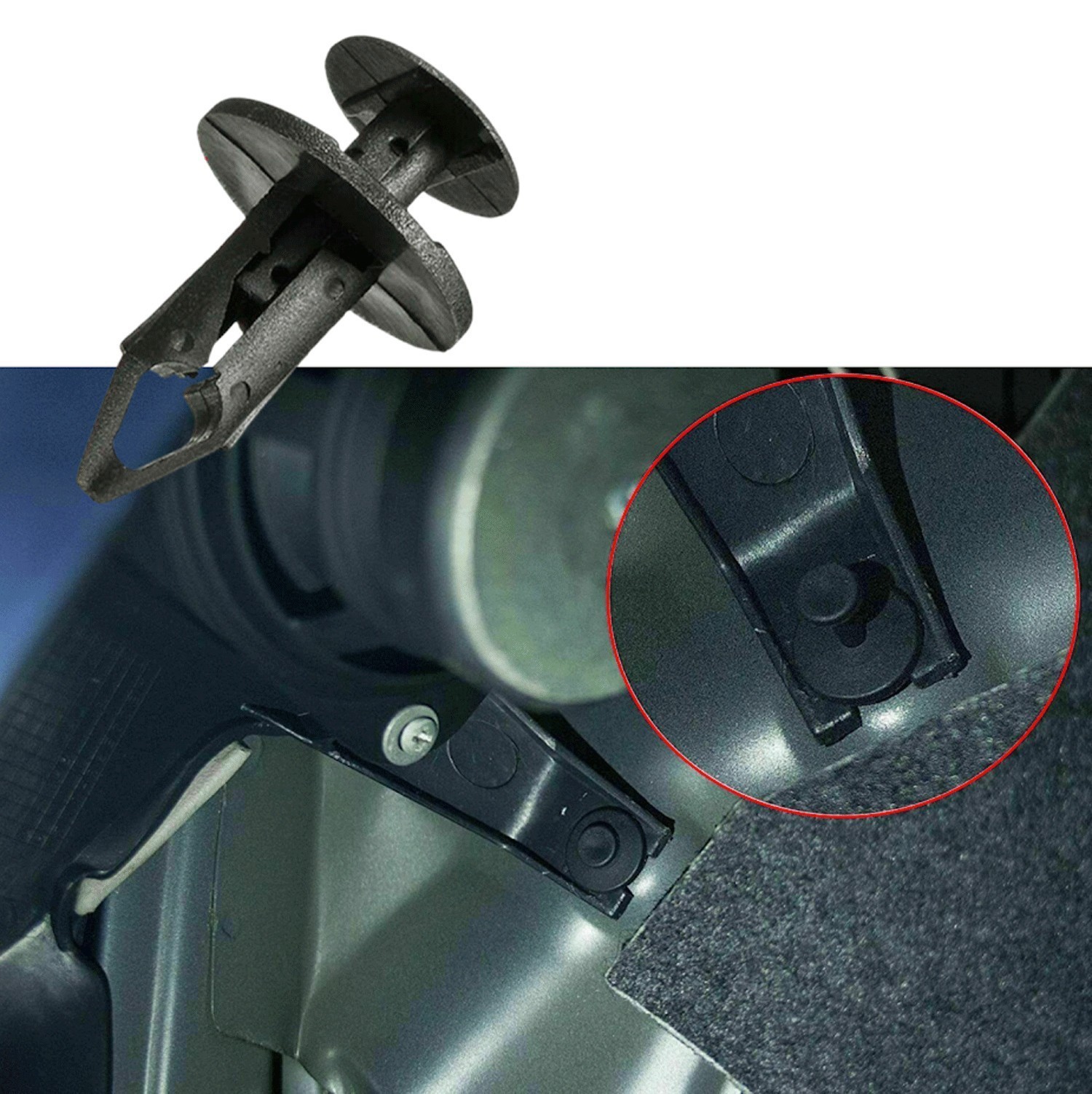 120PCS8mmPlasticRivet Push Clips Automotive Retainer Fasteners for Bumper & Trim