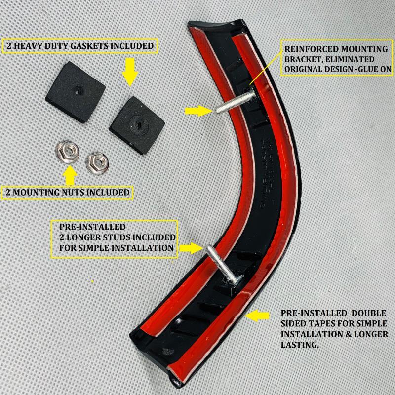 UPGRADED Roof Corner Molding Trim For Ford 08-16 Super Duty Z1 OxWhite Set