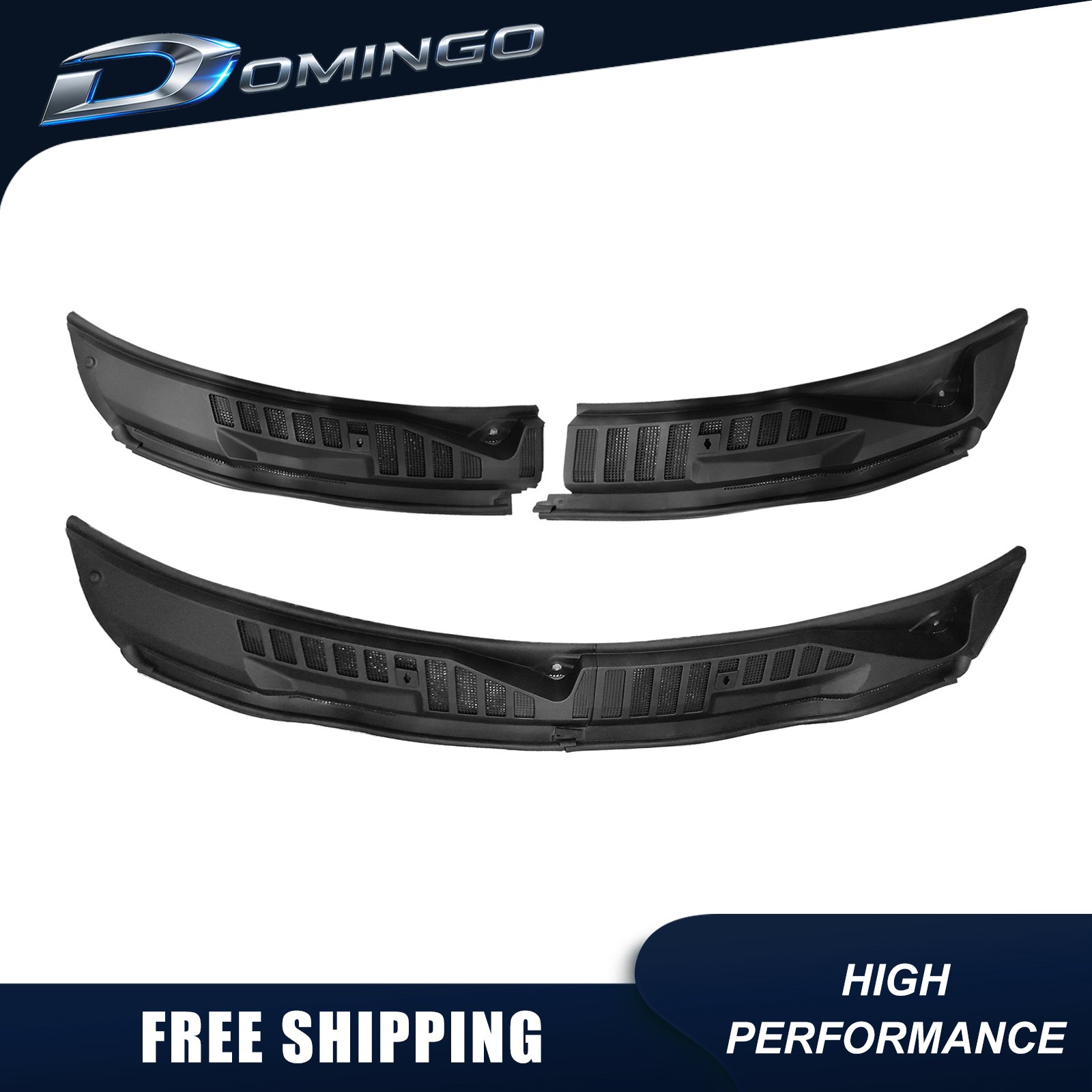 Fits 2017-2022 Ford Super Duty F250 F350 Windshield Wiper Cowl Panel Grille Set