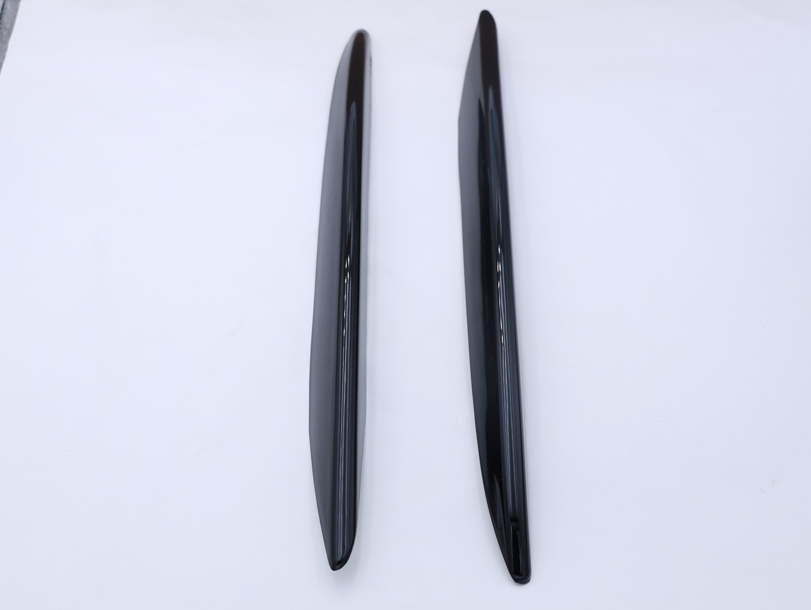 Black Front Bumper Lip Splitter Fog Light Trim for Benz E-Class W213 16-20