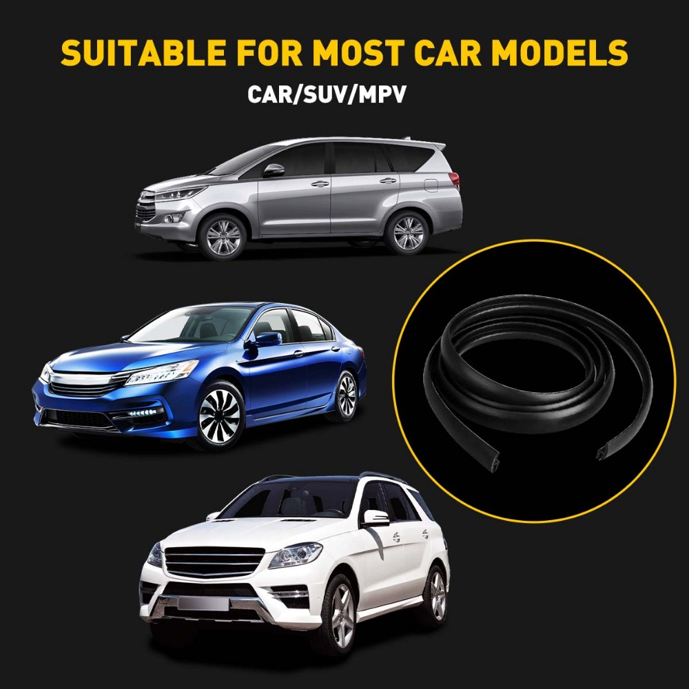 10ft Weather Seal Rubber Strip Car Windshield Trim Edge Molding Protector Guard