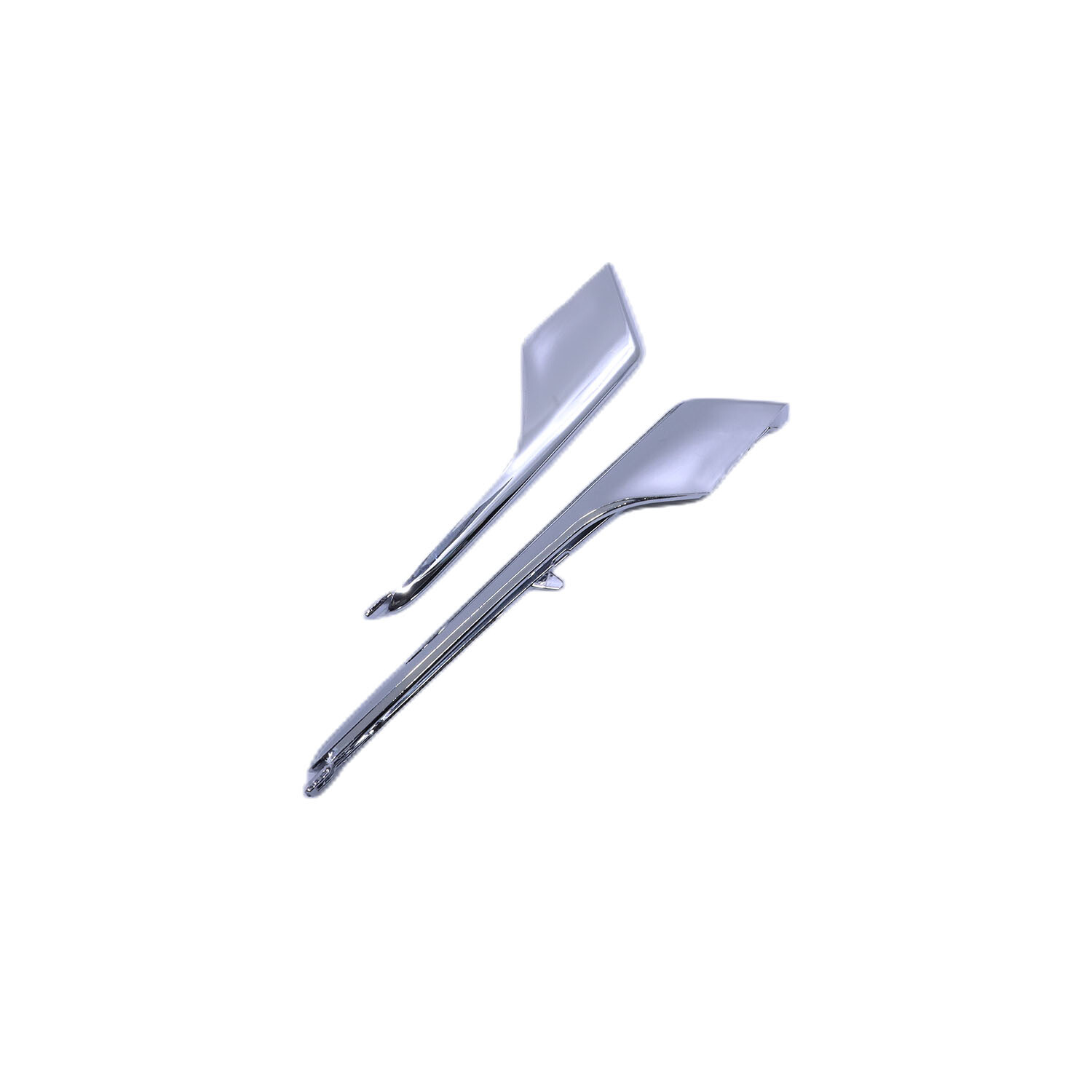 2Pcs Front Right Lower & Upper Fog Light Molding Strip Trim for Tesla Model X