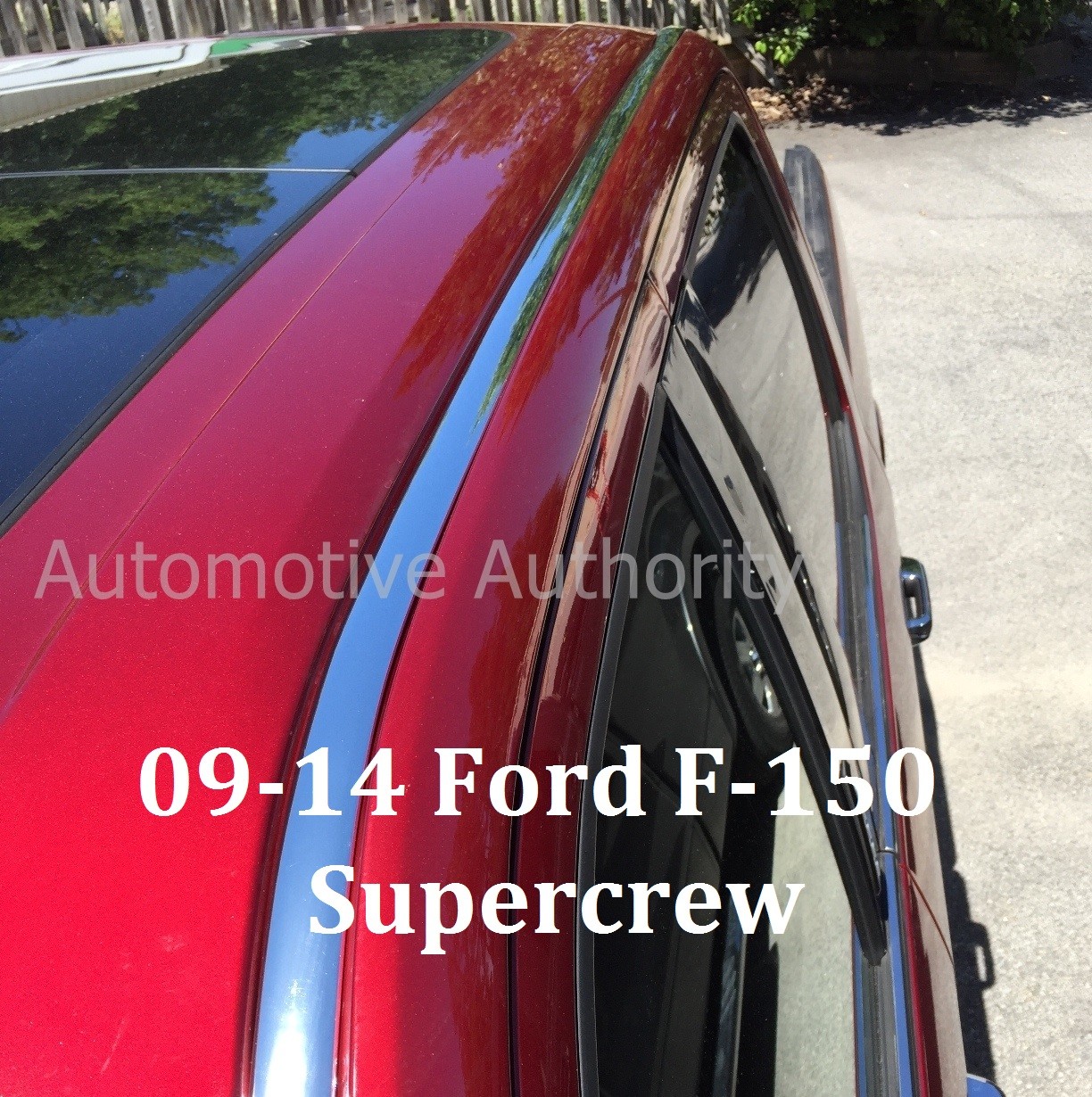 For 2009-2014 FORD F-150 CHROME ROOF TOP TRIM MOLDING KIT