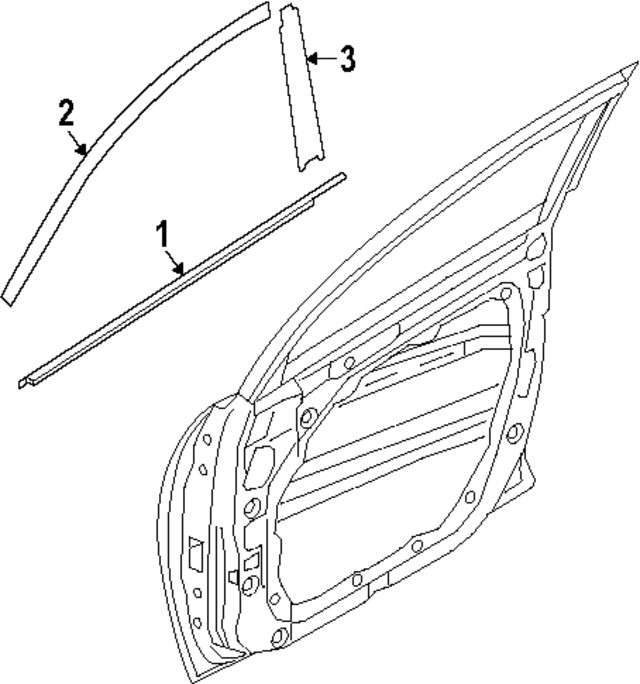 Genuine Kia Belt Molding 82220-GG010