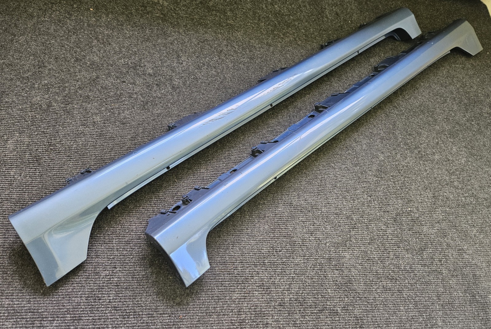 Toyota Corolla 2009-2013 Rocker Panel Moldings Blue Driver Passenger Left Right