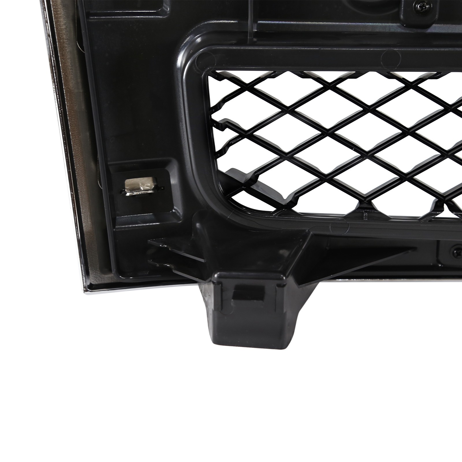 Chrome Front Upper Grill w/Black Insert Trim For Chevy Silverado 1500 2007-2013