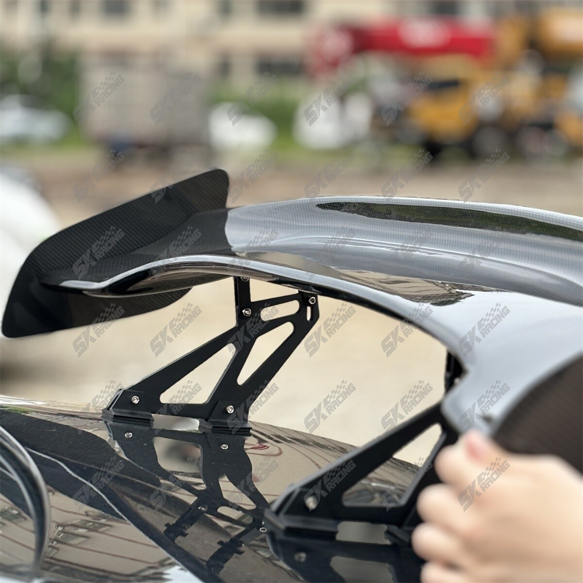 For Hyundai Genesis Coupe 2009-16 GT Style Carbon Fiber/Glossy Black Racing Wing