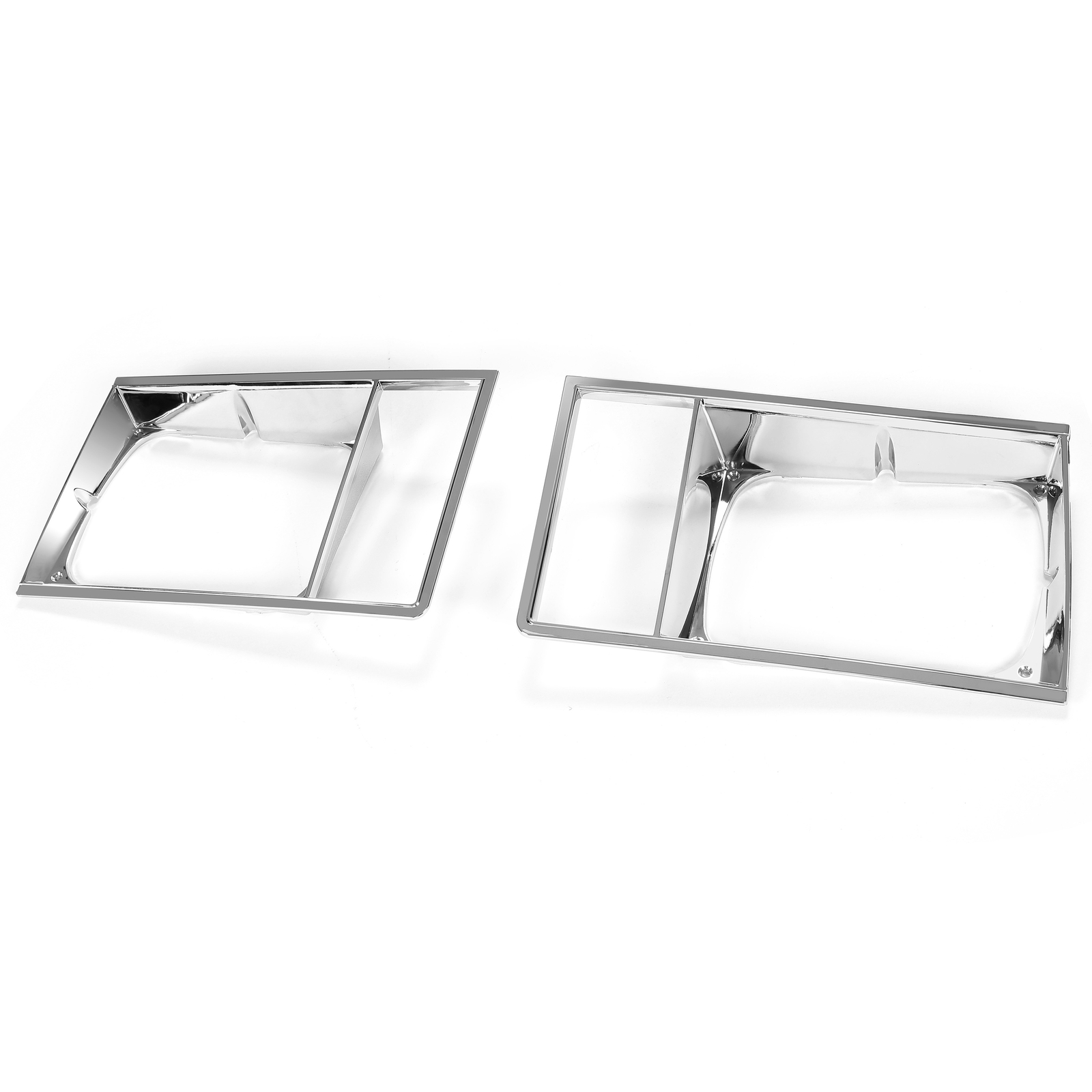 Headlight Headlamp Light Trim Bezel Set Chrome For 1978-1979 Malibu El Camino