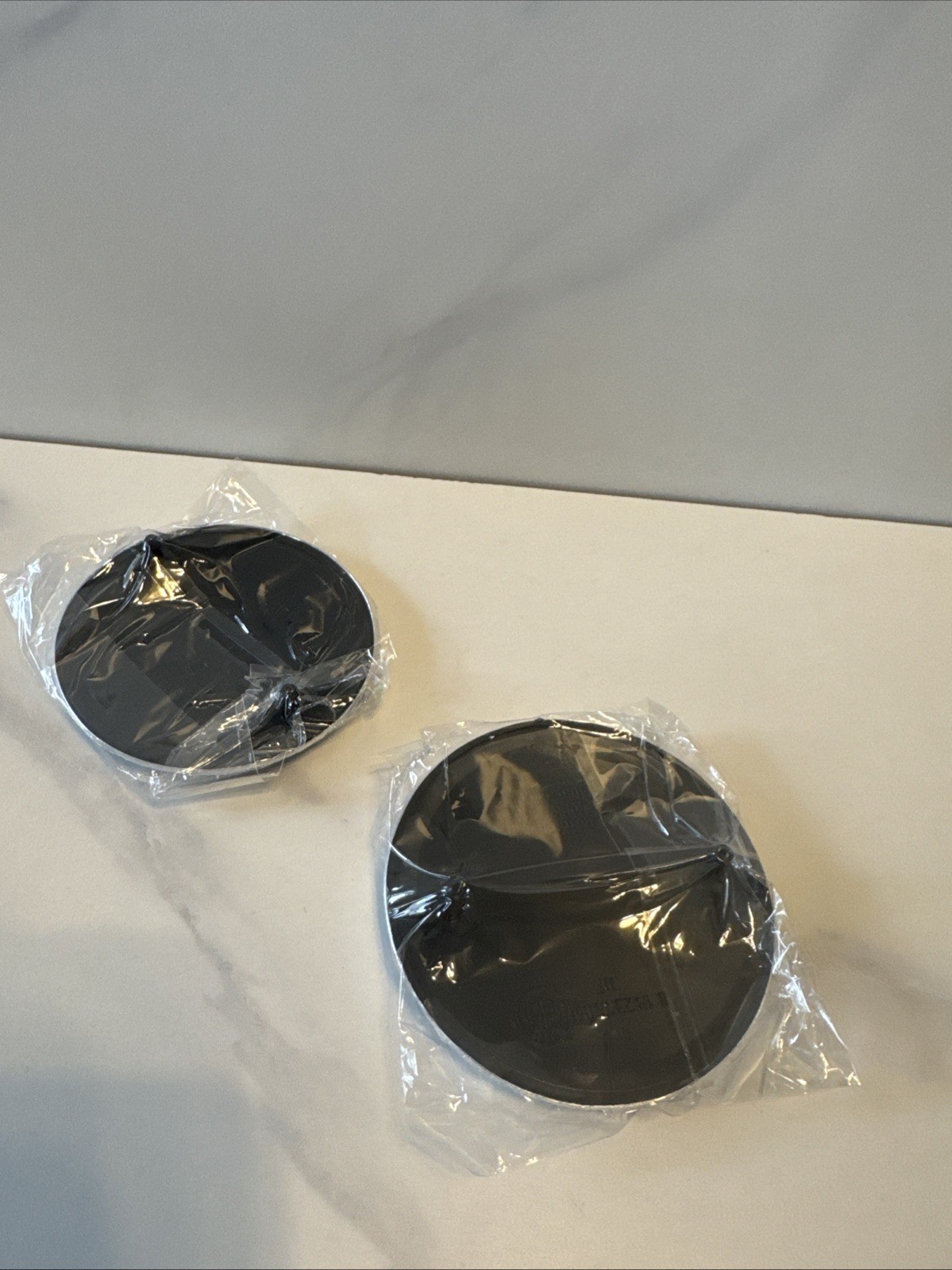Set Of 2 Front Hood+Rear Trunk BMW Badge Emblem Black With Grommets 3.25” & 3”