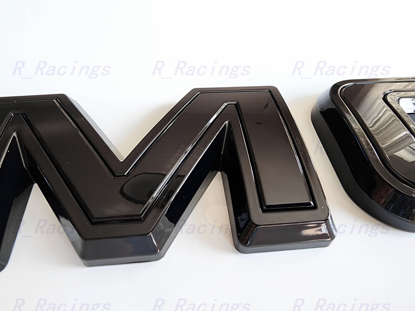 OVERLAY Gloss Black Front Grille Rear GMC Emblem 2025+ Yukon XL AT4 Elevation
