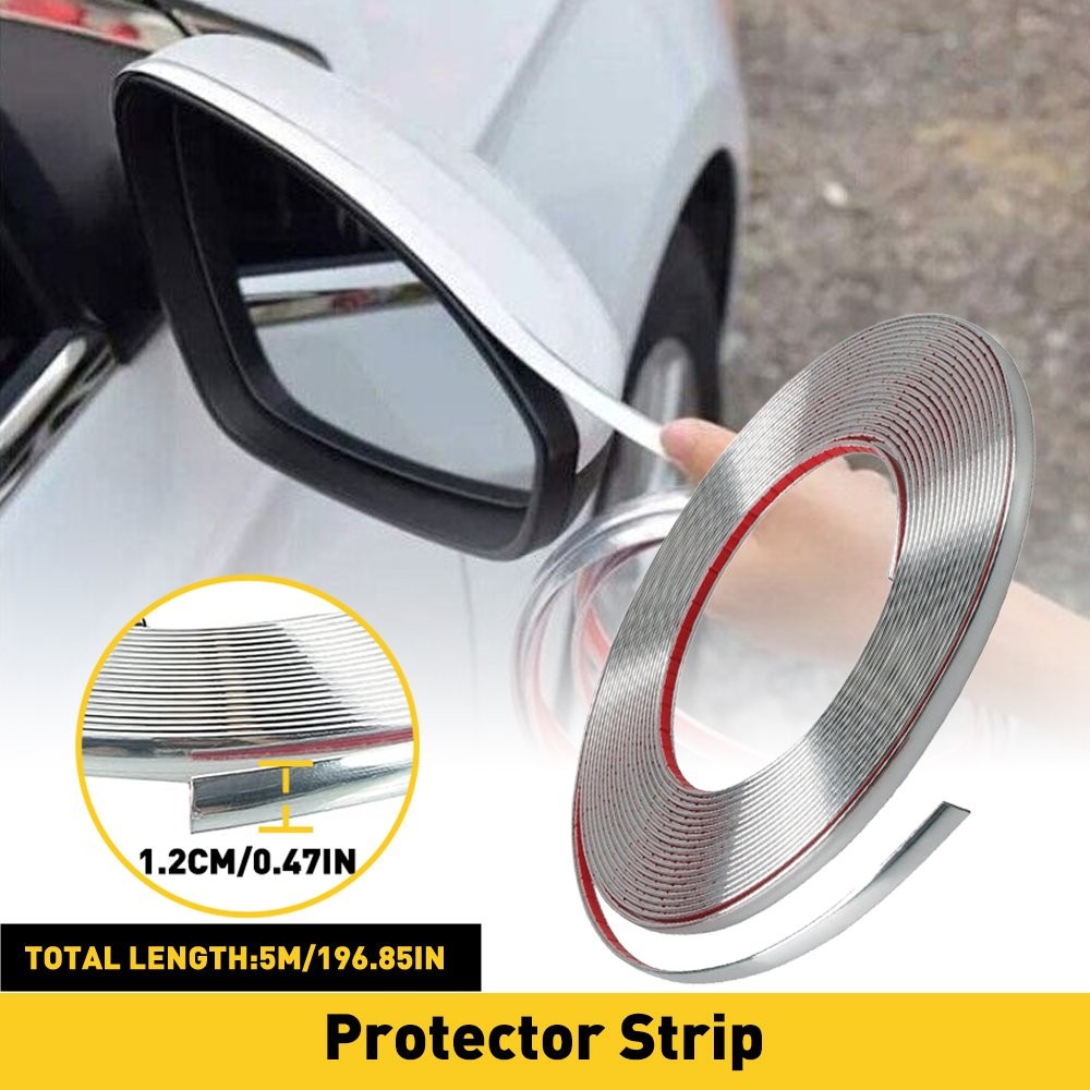 Chrome Trim Molding Strip Car Door Window Bumper Side Trime Protector 16ft EOA