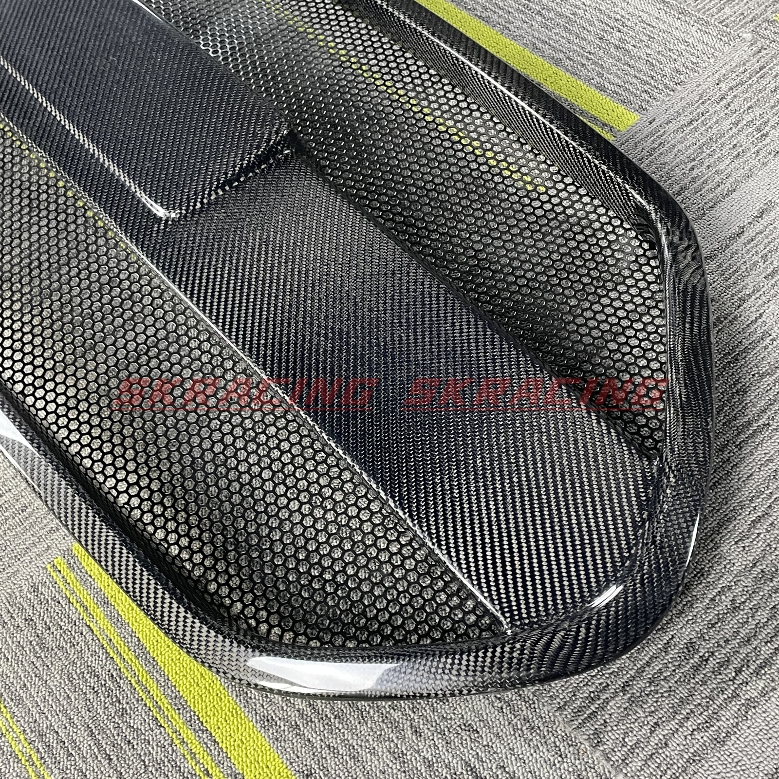 Forged/Carbon Fiber/Matte Black Front Bumper Grille For Hyundai Veloster Turbo