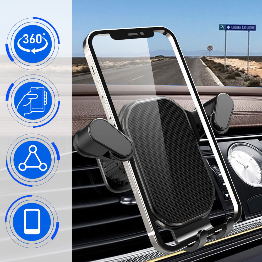 Universal Car Phone Holder Gravity Mobile GPS Support Stand Car Air Vent Mount