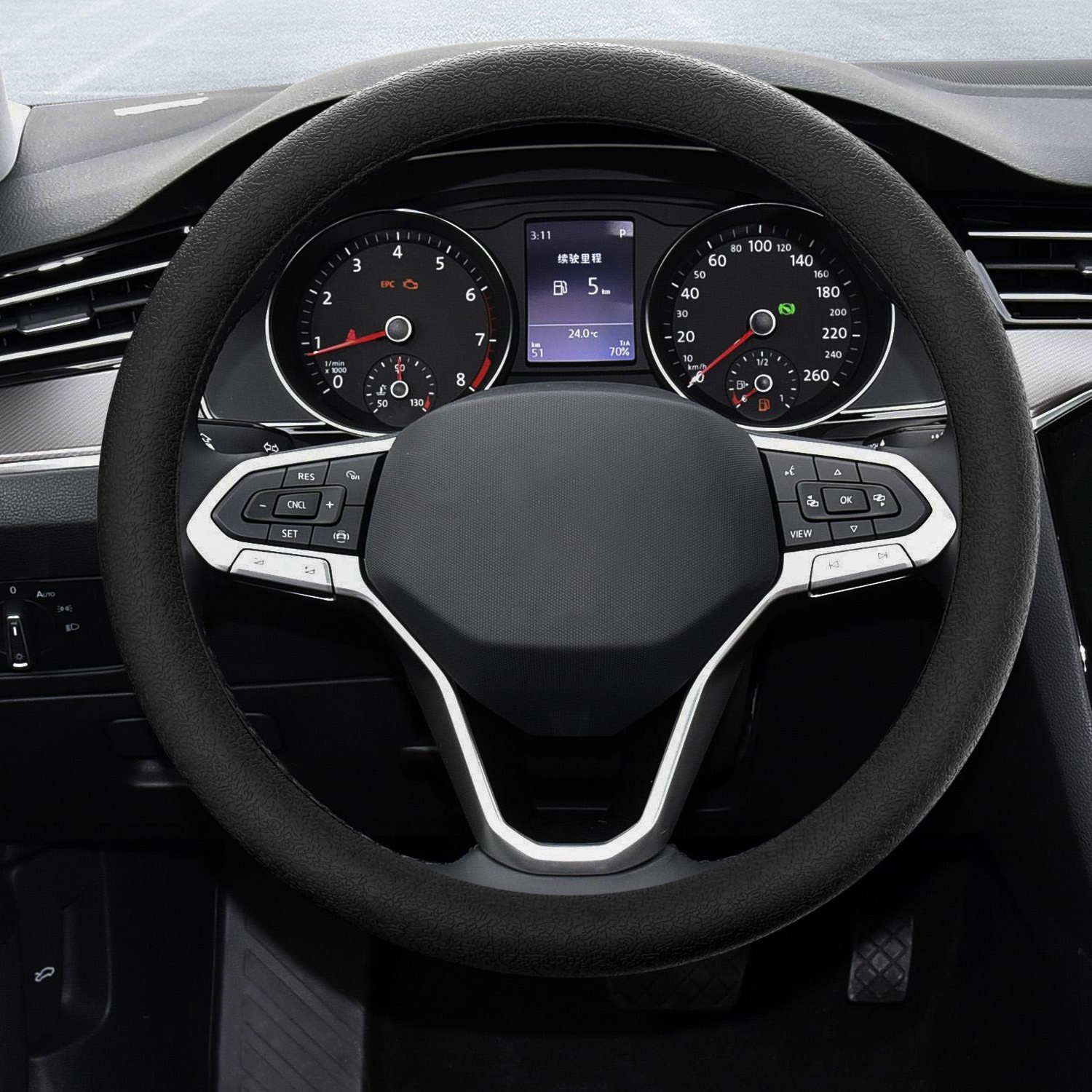 12-18inch Silicone Steering Wheel Cover – Anti-Slip&Universal For Truck,SUV,Cars