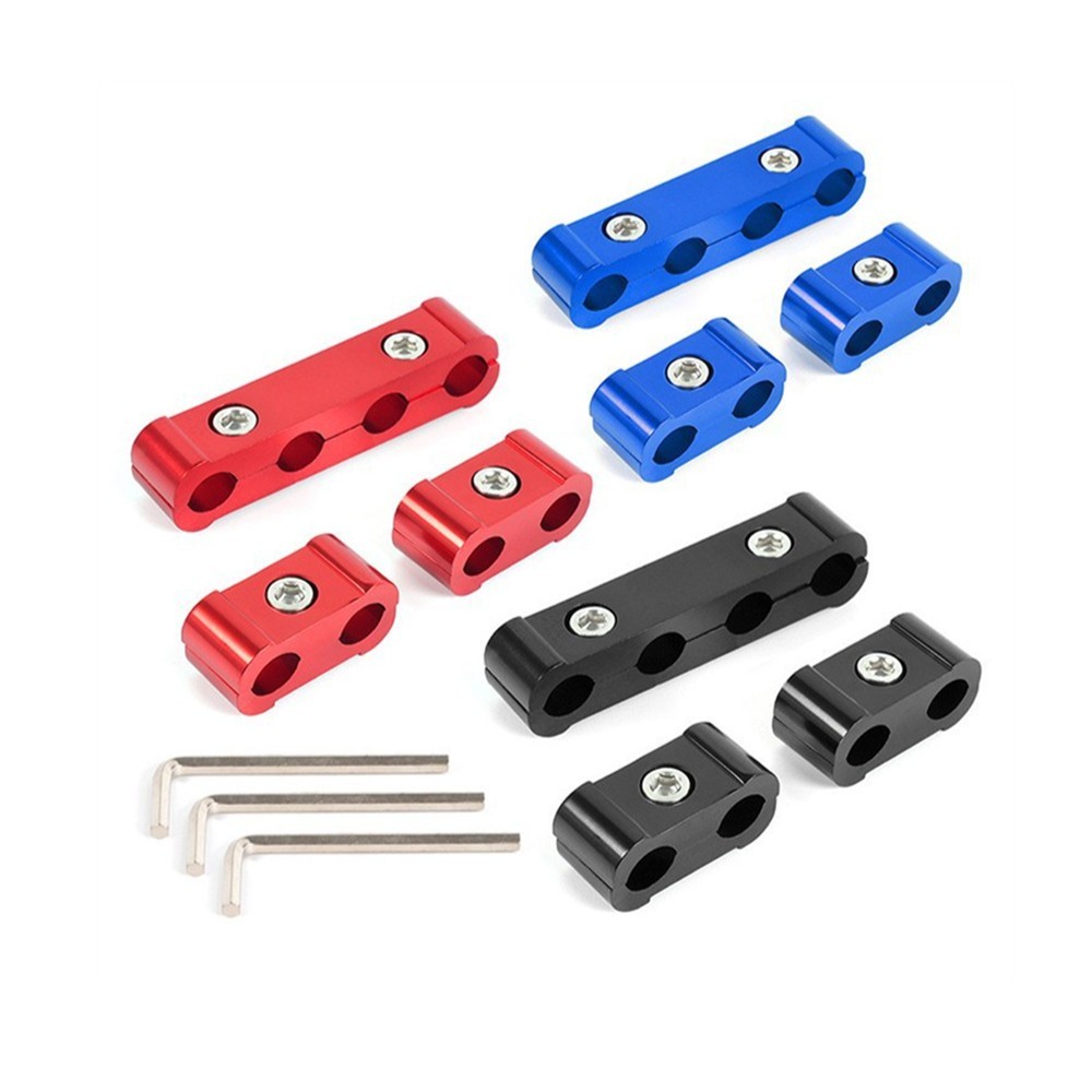 3x Metal Aluminum Car Engine Spark Plug Wire Separator Divider Fit for 8/9/10mm