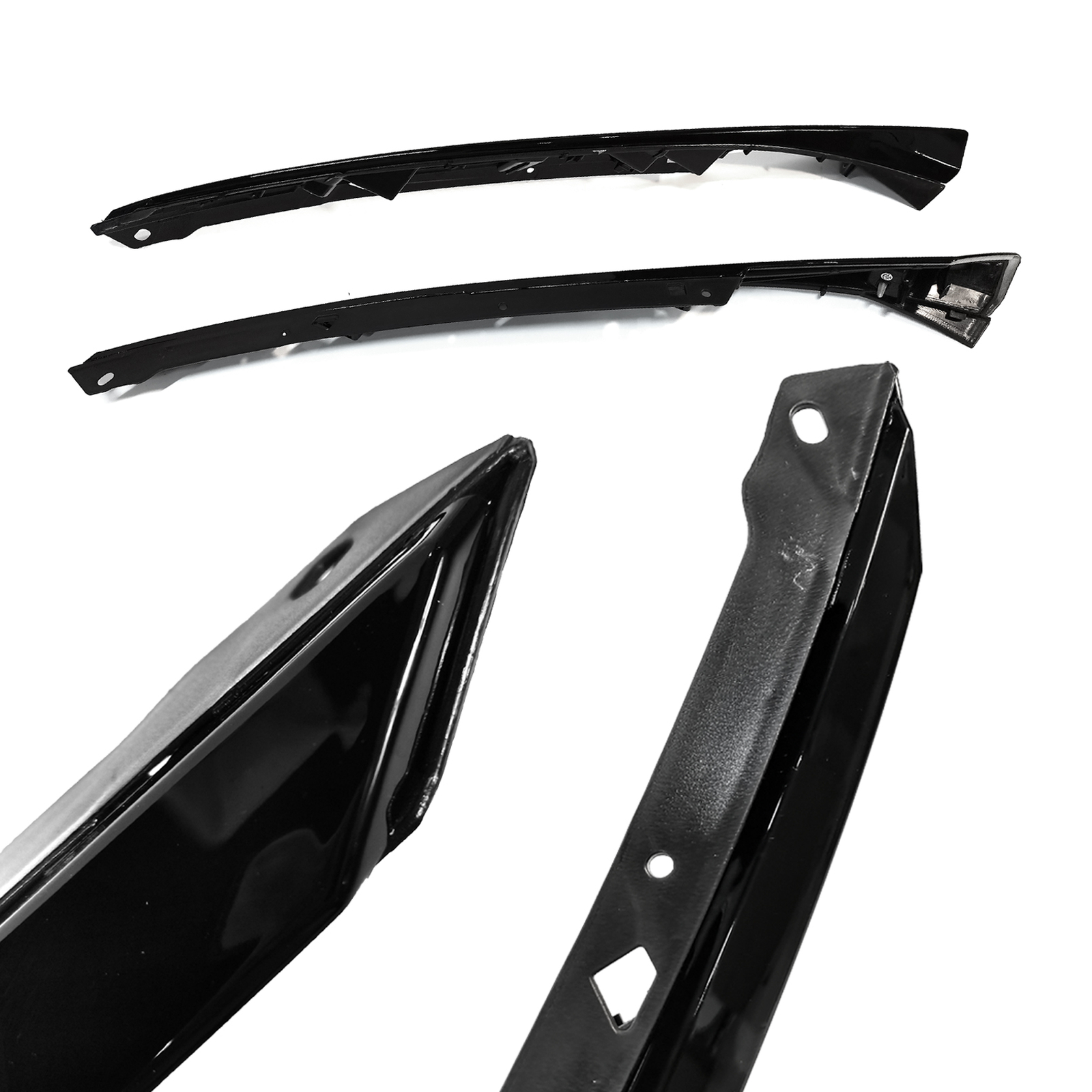 Headlight Eyelid Eyebrows Cover For 19-21 Honda Civic Type-R Style Gloss Black