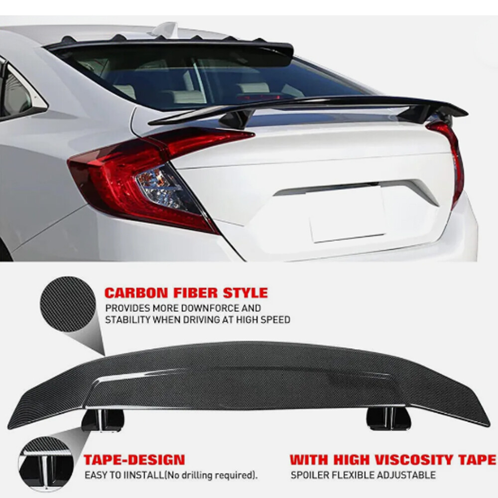 Carbon Style 46″ Rear Trunk Spoiler Wing GT Style Racing For Dodge Avenger R/T
