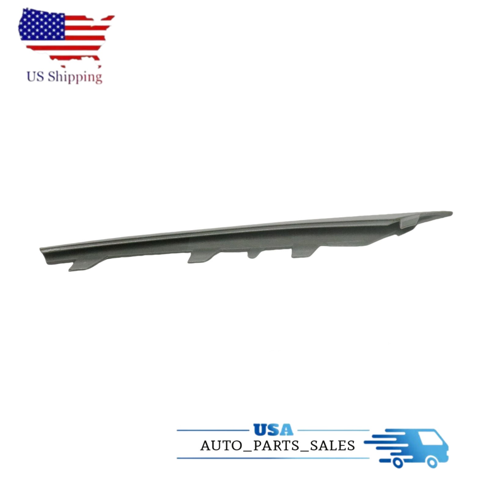 Front Driver and Passenger Side Bumper Trim Molding Set Silver For 11-13 BMW X5
