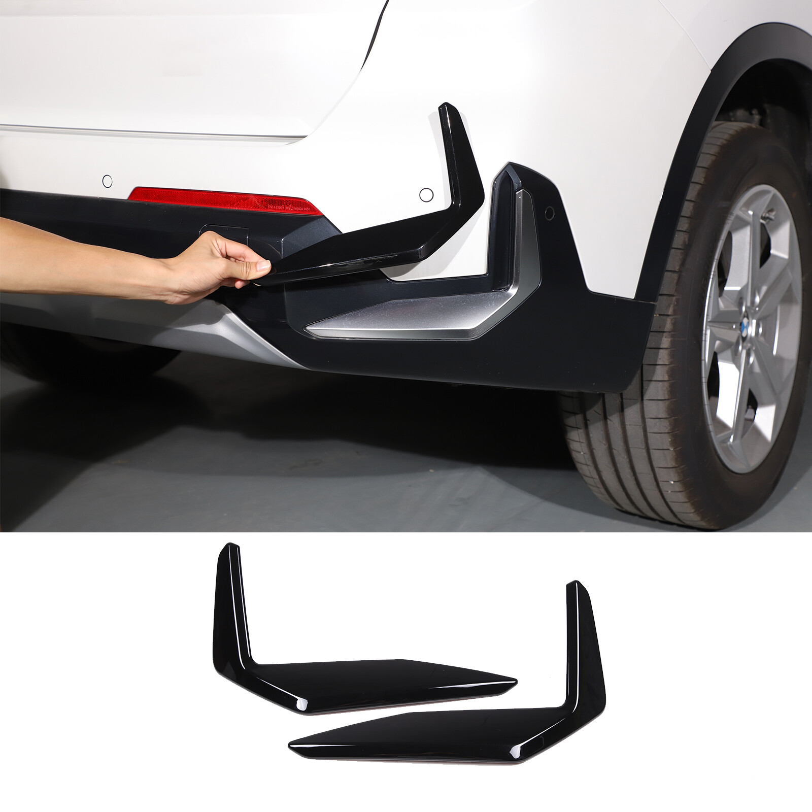 Gloss Black Front Rear Bumper Side Corner Cover Fits BMW X1 U11