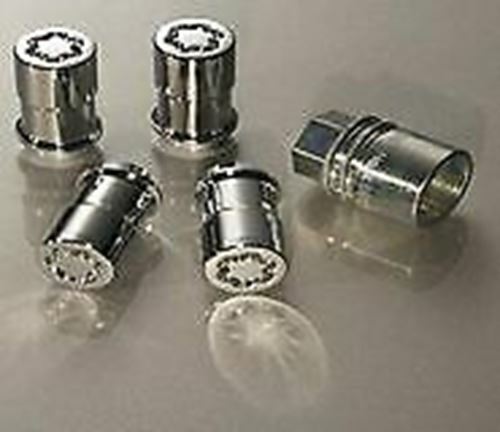 Genuine Ford Expedition Wheel Locks – Zinc-Plated For Hidden Lugs 2L1Z-1A043-AA