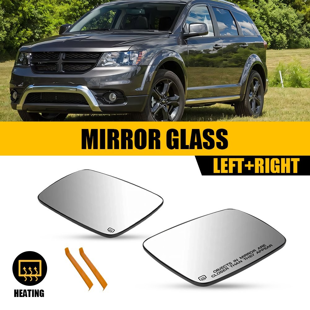 View Mirror Glass For 2009-2020 Dodge Journey Left Right Side Heated 68045690AA