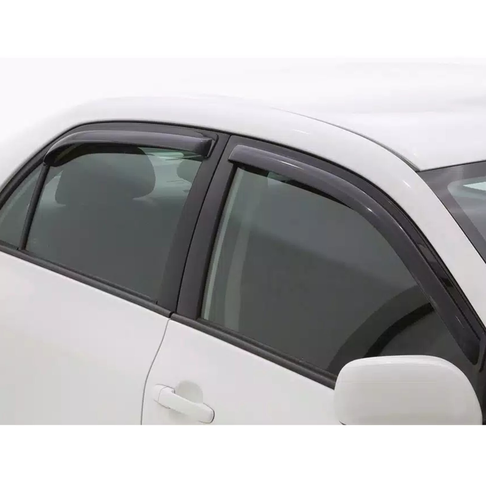 AVS Front & Rear In-Channel Smoke Acrylic Window Ventvisor for 10-18 Ford Taurus