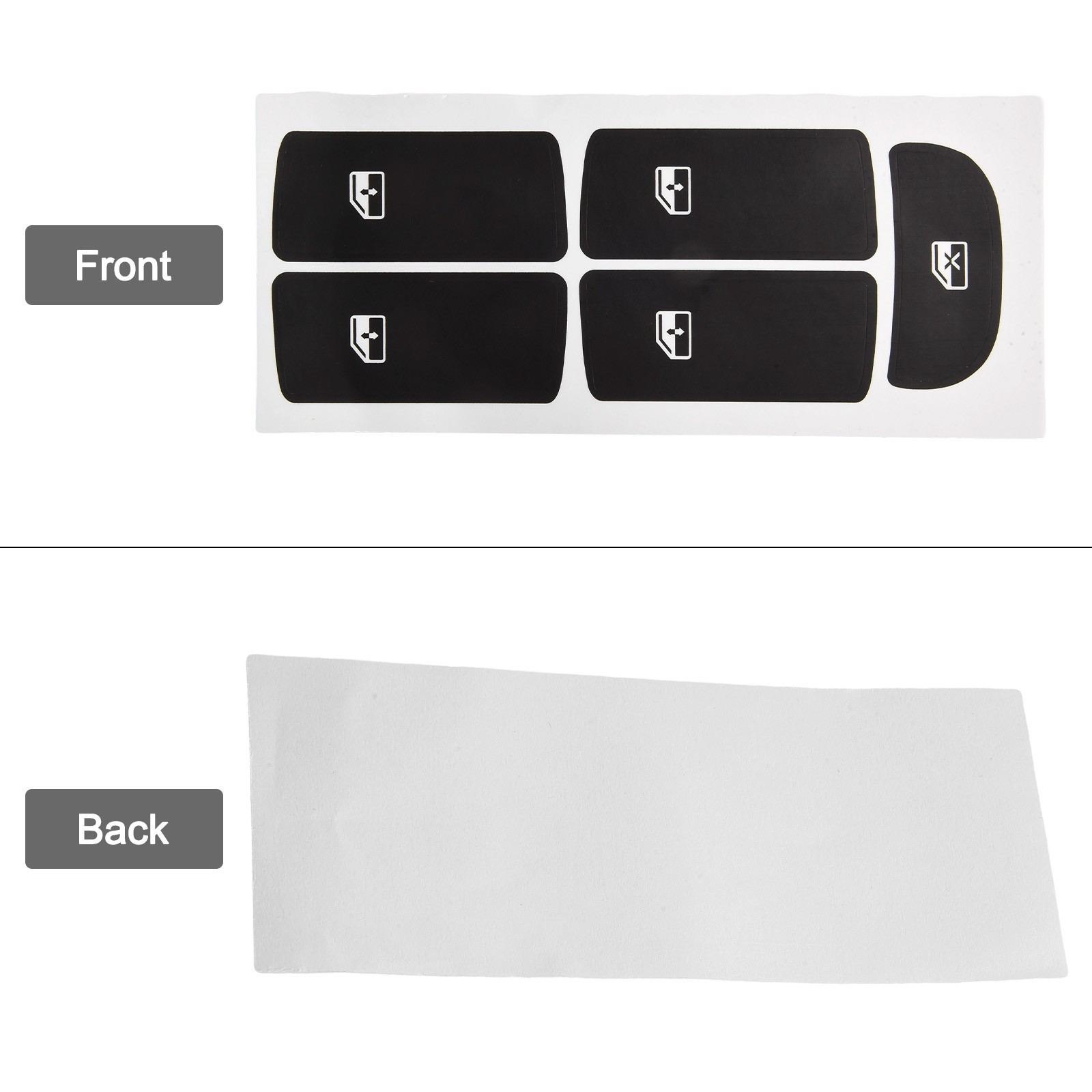 2PCS 2003-2012 SAAB-Window Control Button Decal Repair Kit High Quality