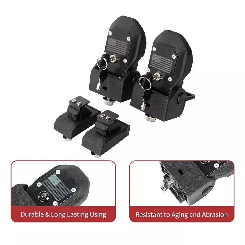 2PCS Car Engine Lock Hood Latches Catch w/key FOR Jeep Wrangler JL 2018-2023