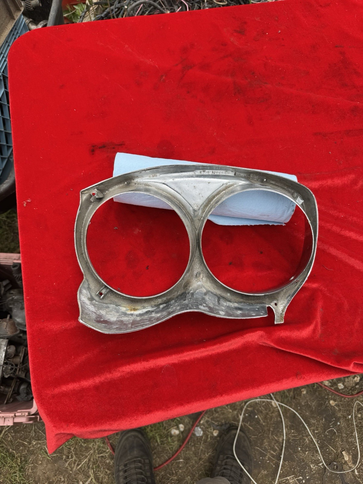 1967 FORD GALAXY 500 ORIGINAL LEFT HEADLIGHT BEZEL FoMoCo C7AB-13064 67 Vintage
