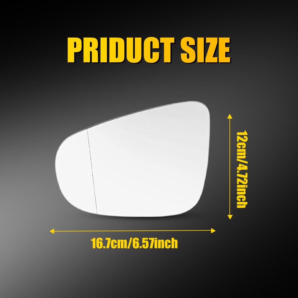 ‌ Heated Door Mirror Glass Left Right For VW Golf GTI MK6 2010-2014 Years 2-10X