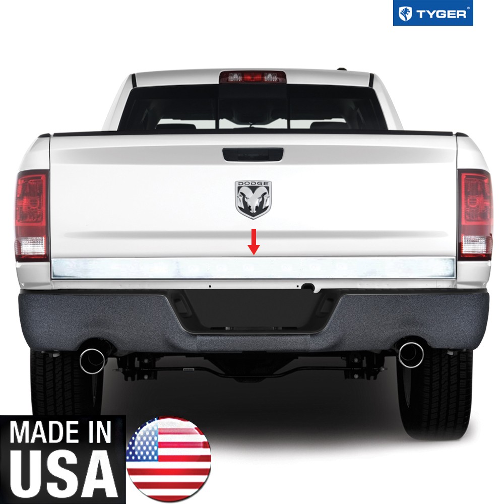 Chrome Accessories Lower Tailgate Trim Plain 3.25″ Wide for 10-18 Ram Pickups 1P