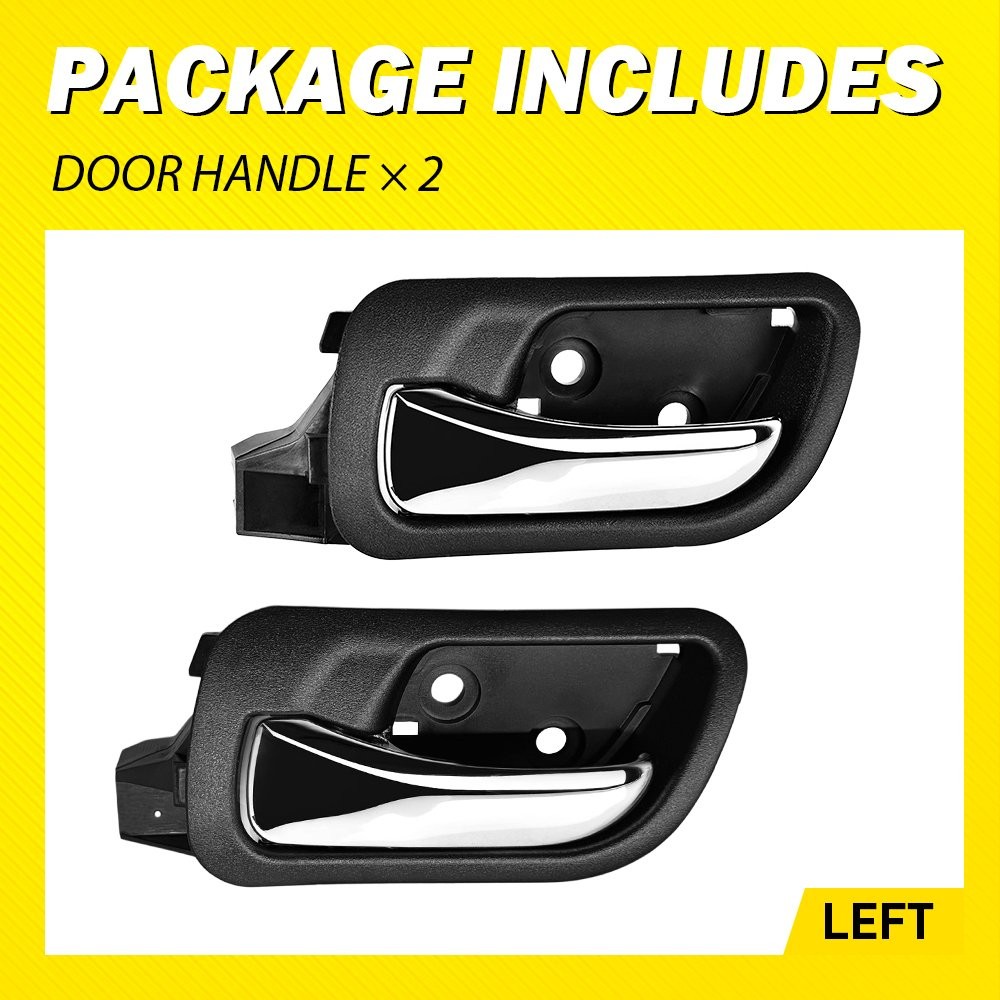 Front+Rear LH LEFT Interior Door Handle For 2003-07 Honda Accord Car Inside EPY